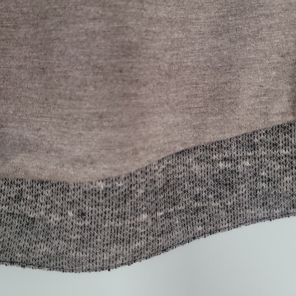 Mystree Skylar Asymmetrical Knit Zip Jacket in Taupe - Picture 6 of 15